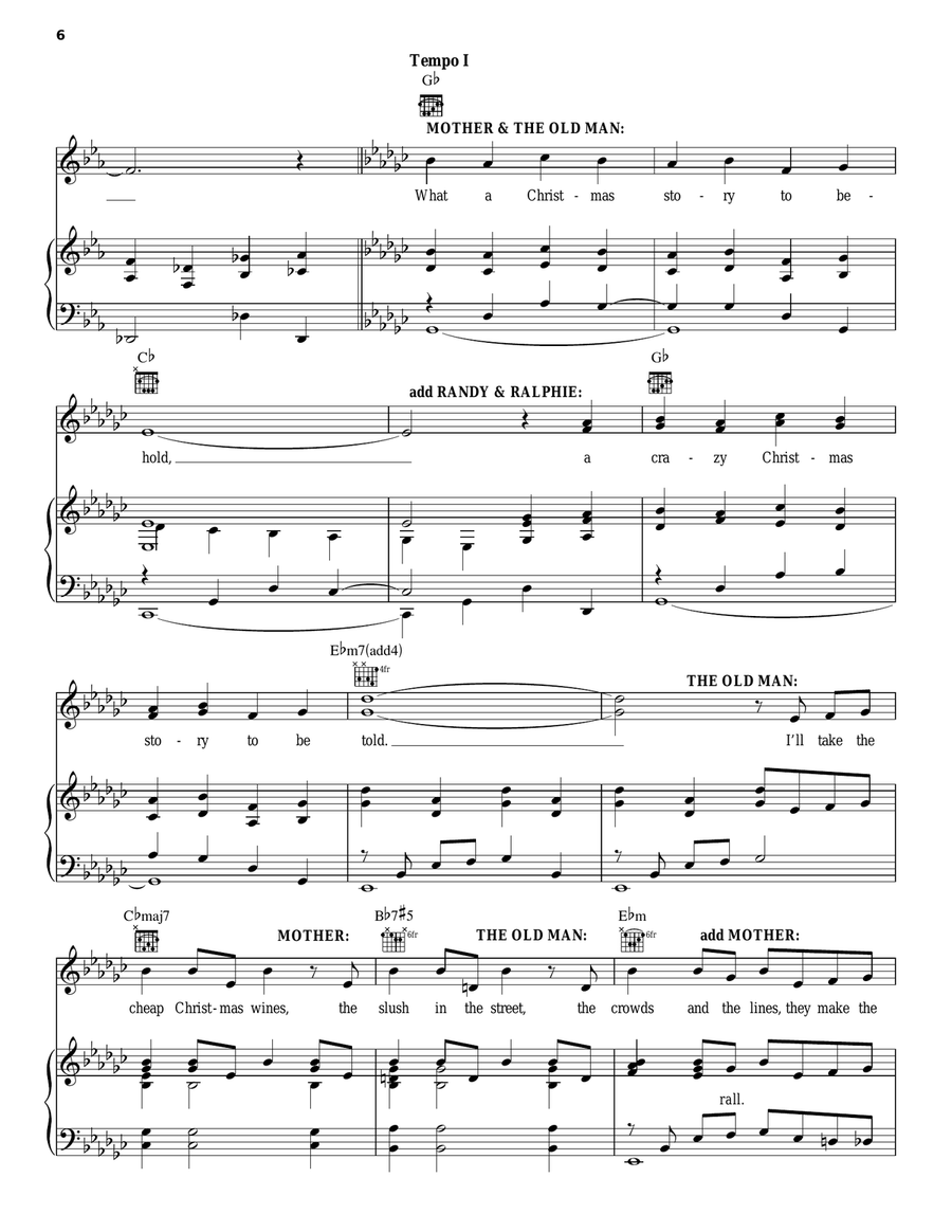 A Christmas Story A Christmas Story Piano, Vocal, Guitar scores gallery preview page 6