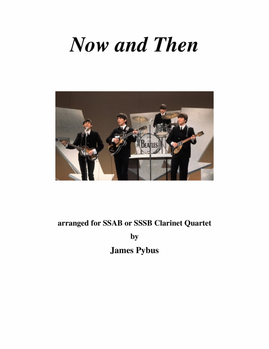Now And Then Clarinet Quartet scores gallery preview page 1