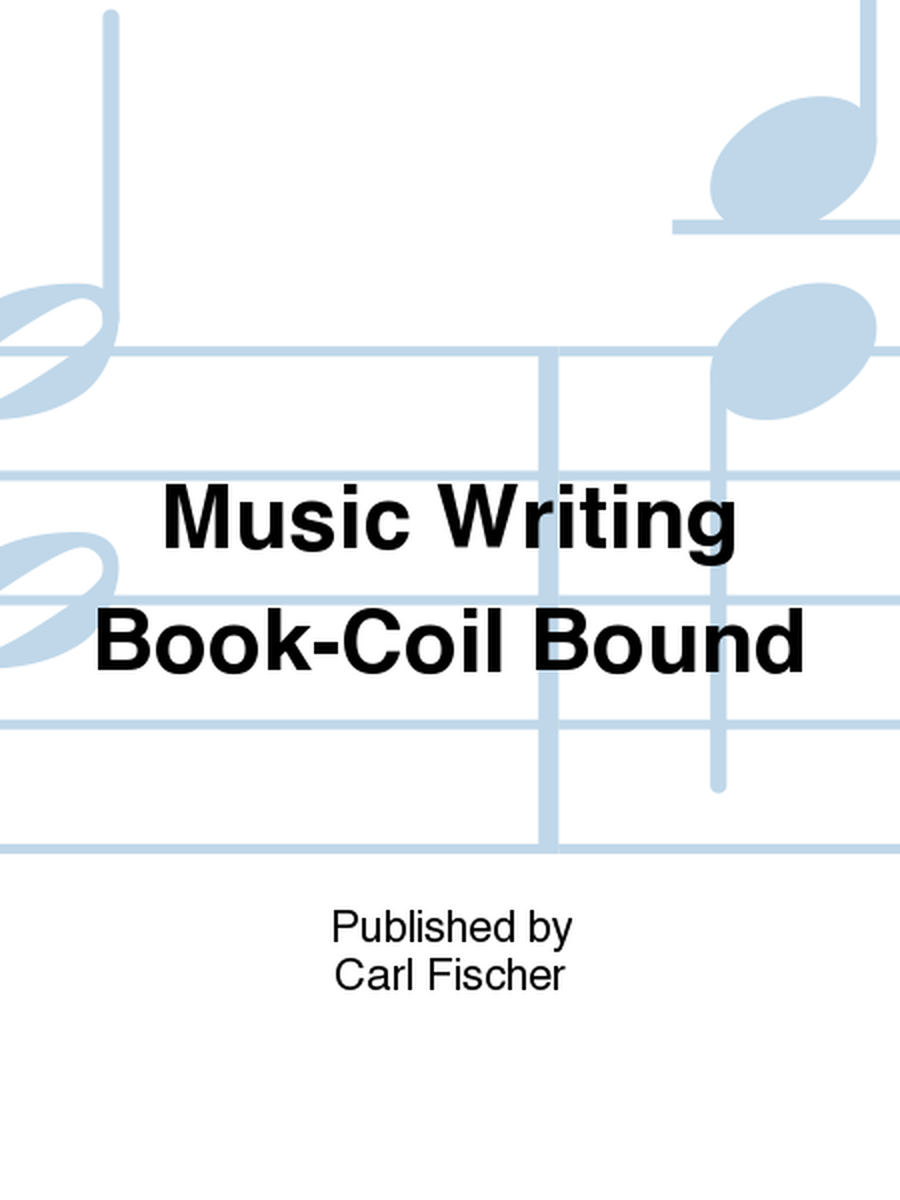 Music Writing Book-Coil Bound