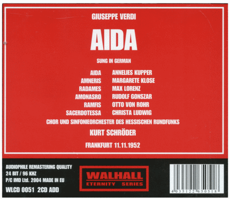 Aida: (Dt. Gesungen) Kupper-Lo