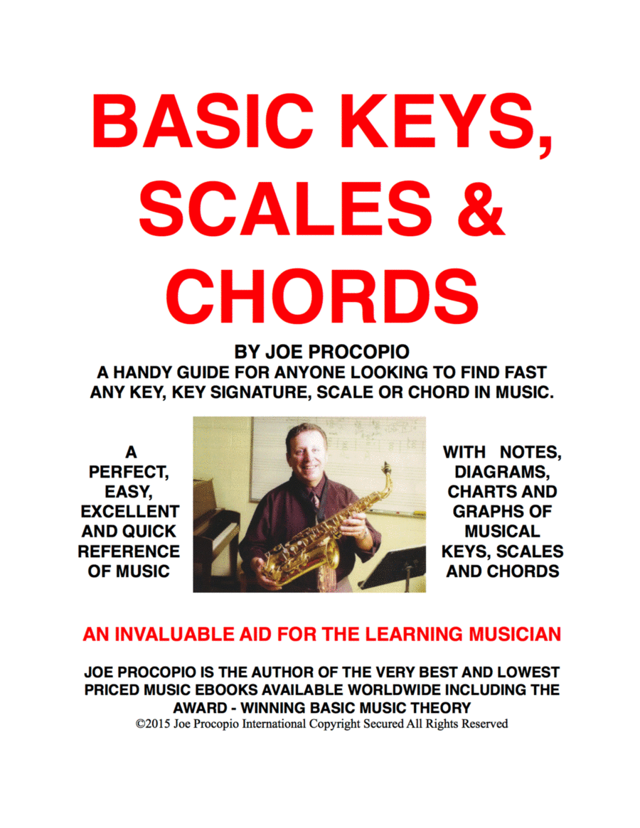 BASIC KEYS, SCALES & CHORDS A Handy Guide For Anyone Looking To Find Fast Any Key, Key Signature, Sc Piano Method scores gallery preview page 1