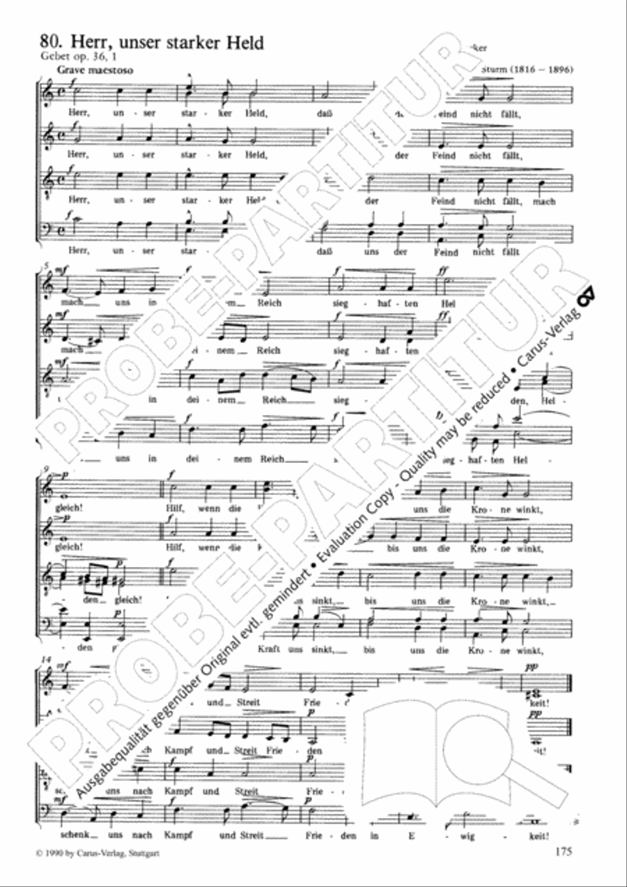 Geistliches Chorbuch der Romantik Choir scores gallery preview page 176