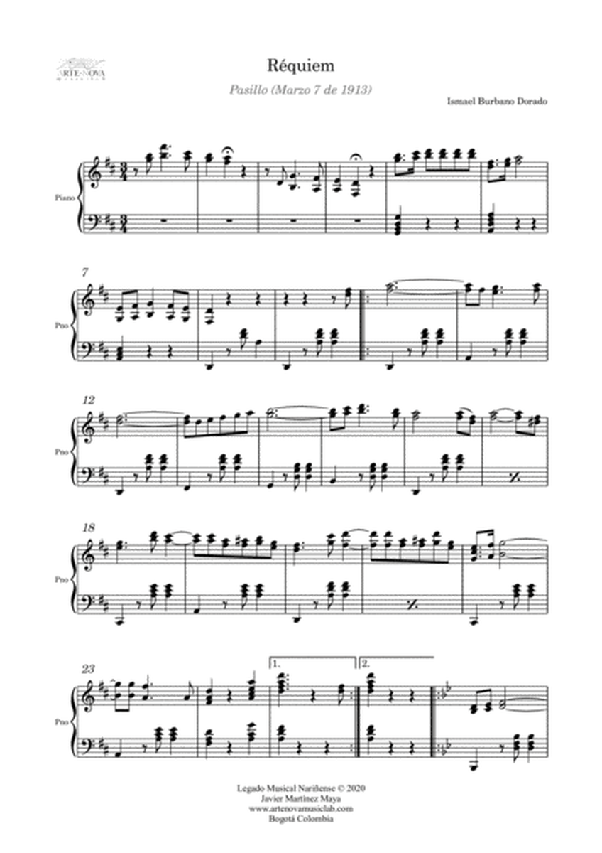 Réquiem - Pasillo for Piano (Latin Folk Music)