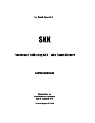 SKK (2019) for soprano and piano