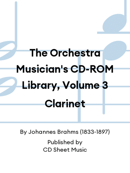 The Orchestra Musician's CD-ROM Library, Volume 3 Clarinet