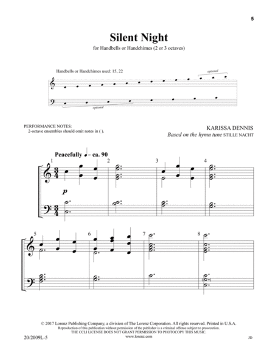 Three Pieces for Christmas 3-Octaves scores gallery preview page 4