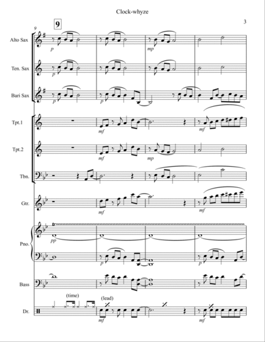 Clock-whyze Clock-whyze Large Ensemble scores gallery preview page 3