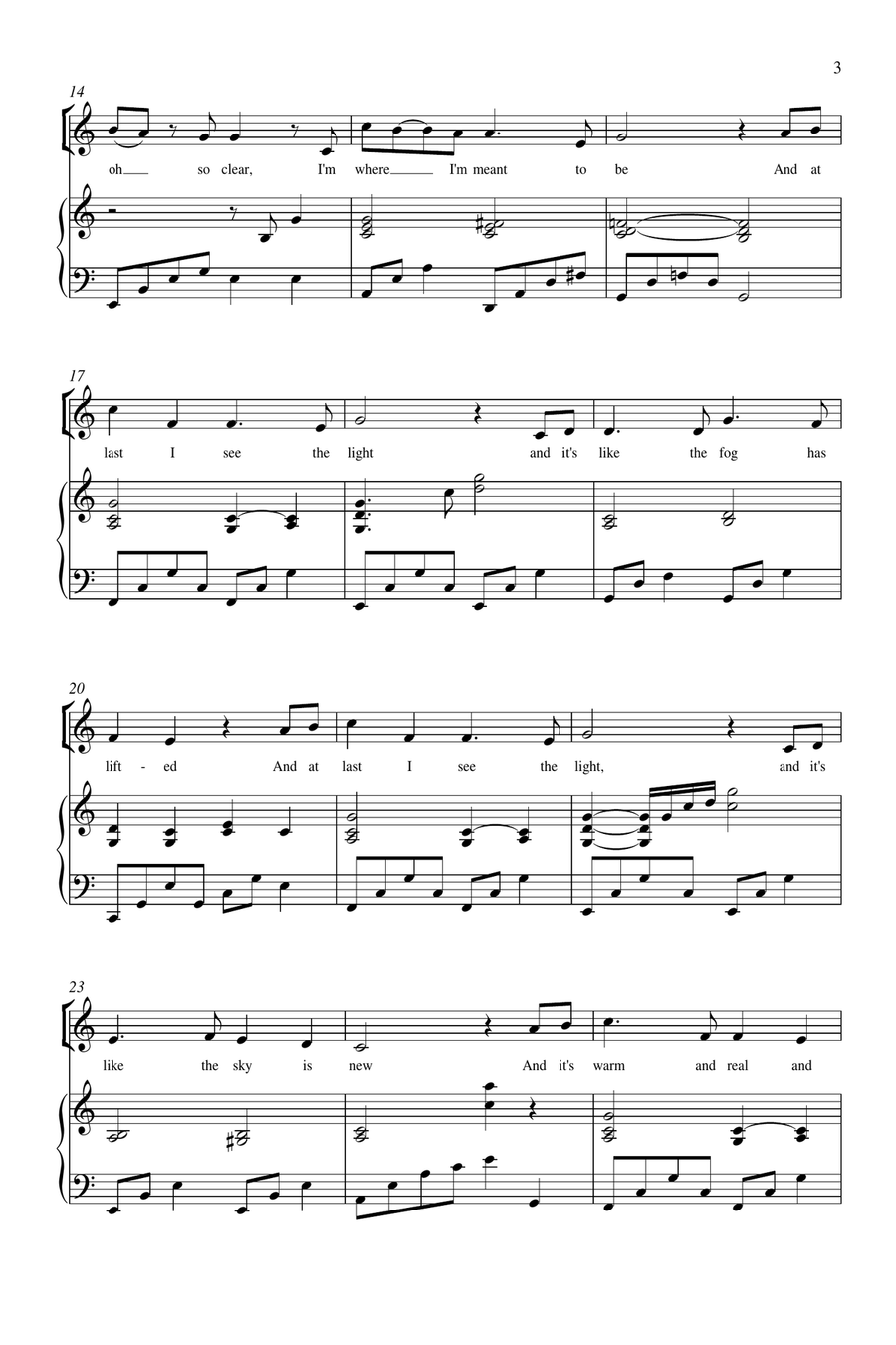 I See The Light I See The Light Piano scores gallery preview page 4