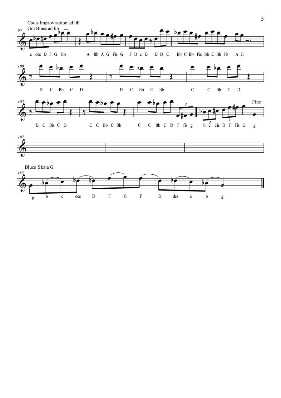 The Sound Of Silence Clarinet scores gallery preview page 3