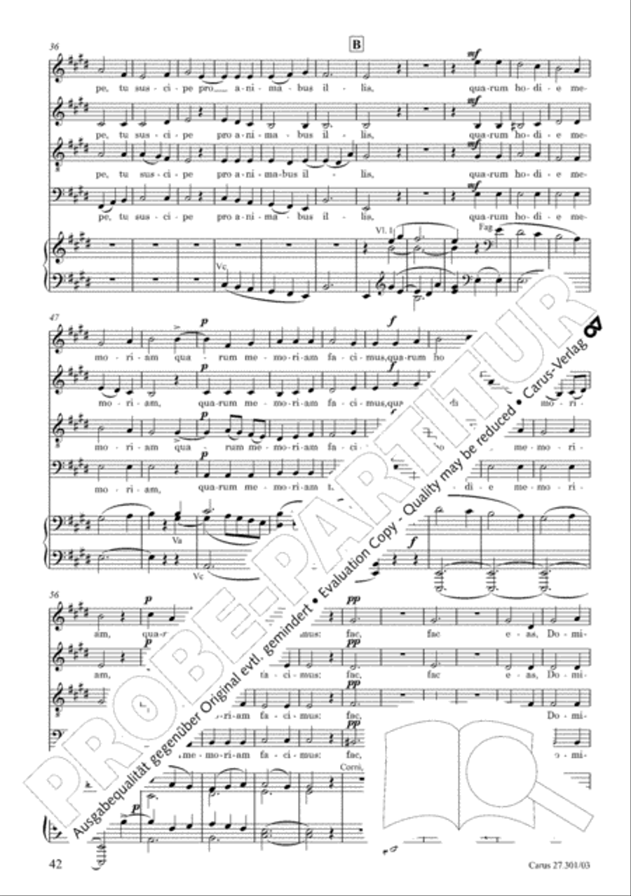 Requiem in F minor Requiem in F minor 4-Part scores gallery preview page 47