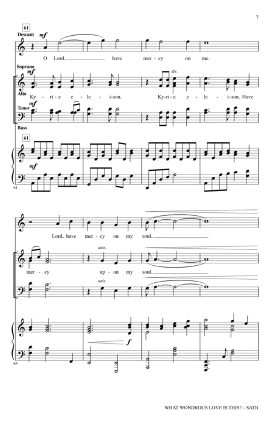 What Wondrous Love Is This? (arr. Heather Sorenson) 4-Part scores gallery preview page 6