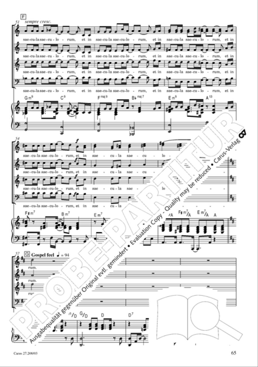 Magnificat 4-Part scores gallery preview page 66