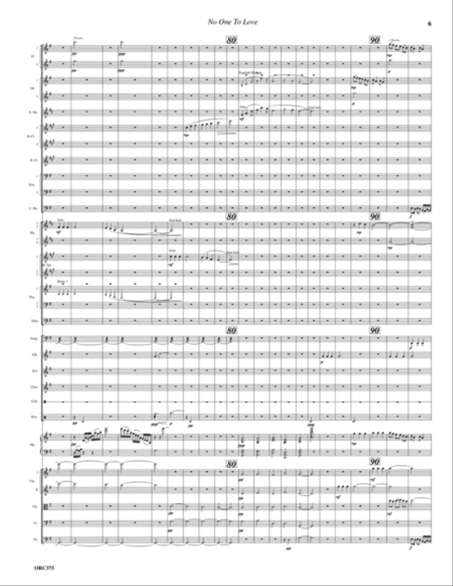 NO ONE TO LOVE (1862) arranged for FULL ORCHESTRA Full Orchestra scores gallery preview page 6