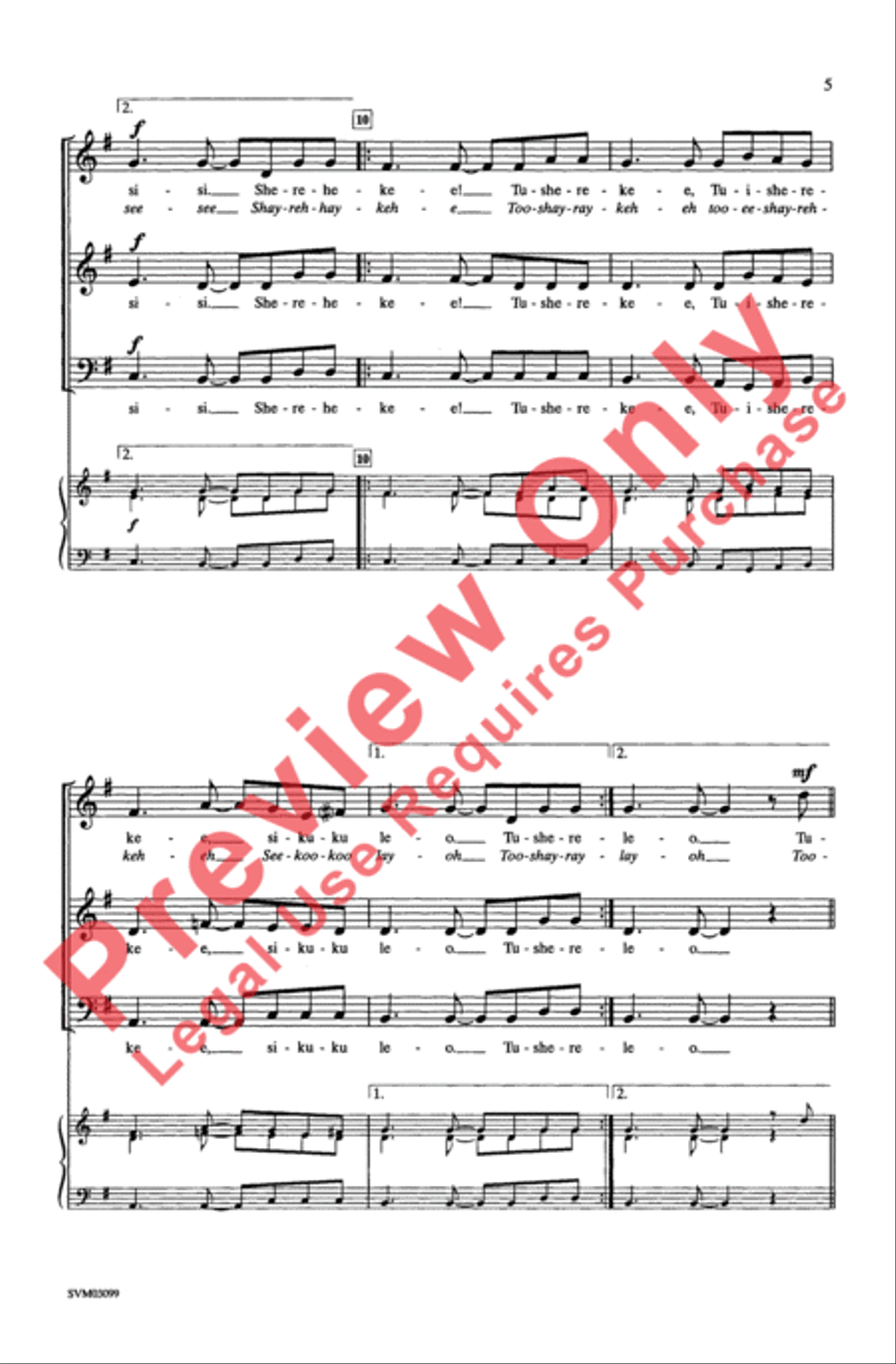 Tazama Bikira 3-Part scores gallery preview page 5