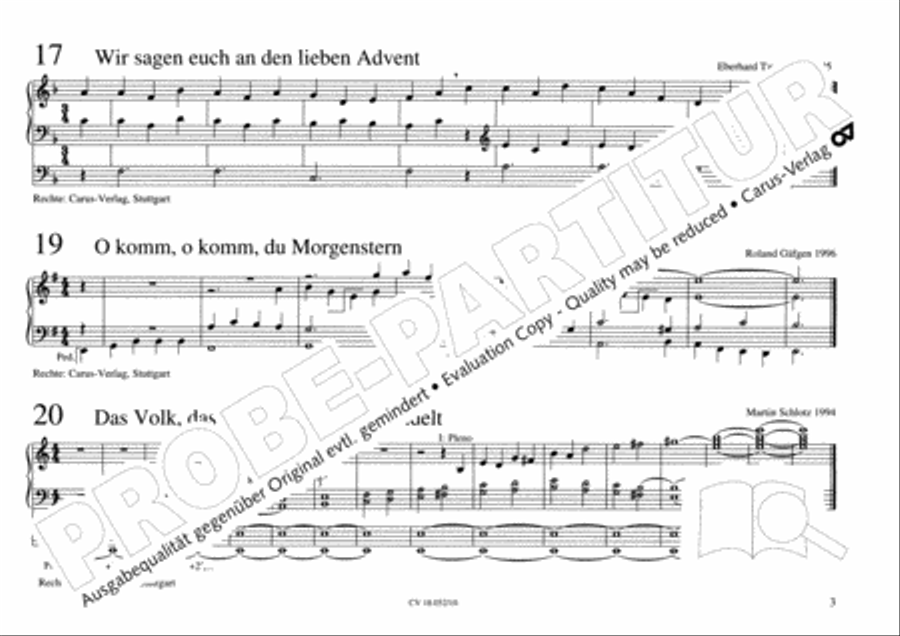 Esslinger Orgelbuch, Bd I-III