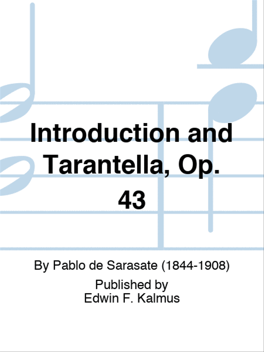 Introduction and Tarantella, Op. 43 Violin Solo scores gallery preview page 1