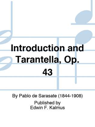 Book cover for Introduction and Tarantella, Op. 43