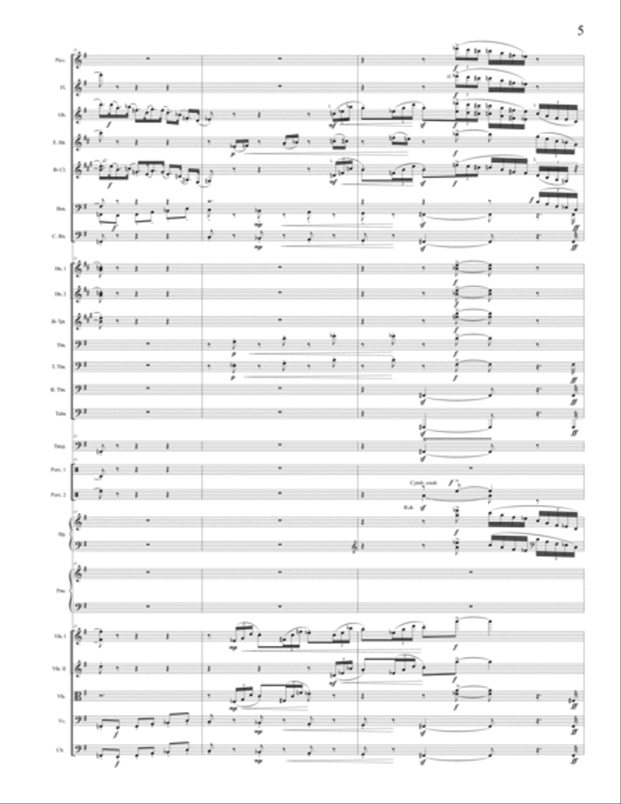 A. Arensky - Suite #1 in F major, op. 15, #3. Polonaise, Orchestrated by A. Leytush Full Orchestra scores gallery preview page 5