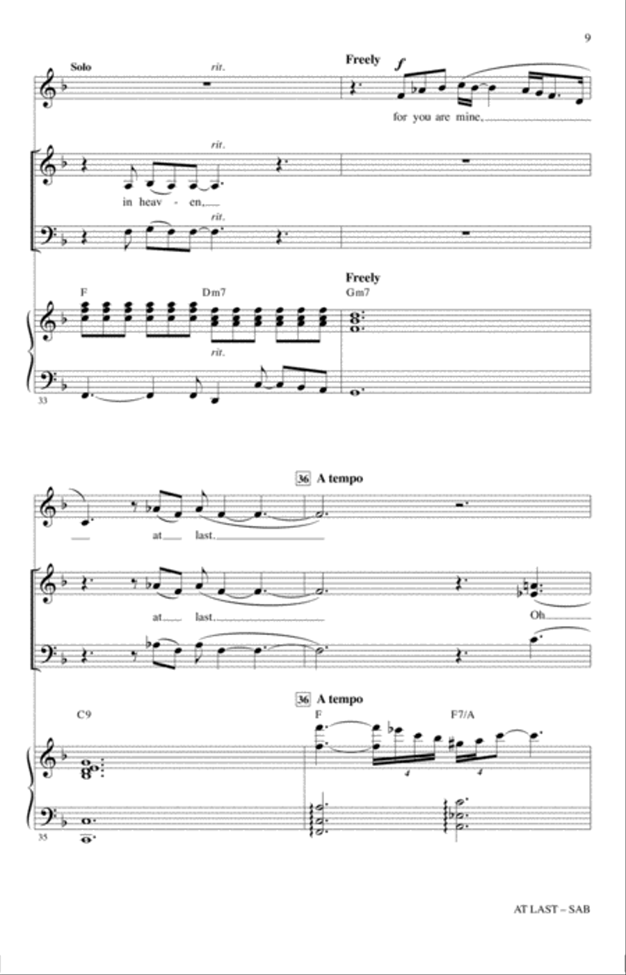 At Last (arr. Mac Huff) 3-Part scores gallery preview page 8