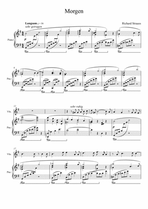 Richard Strauss - Morgen (Violin Solo)