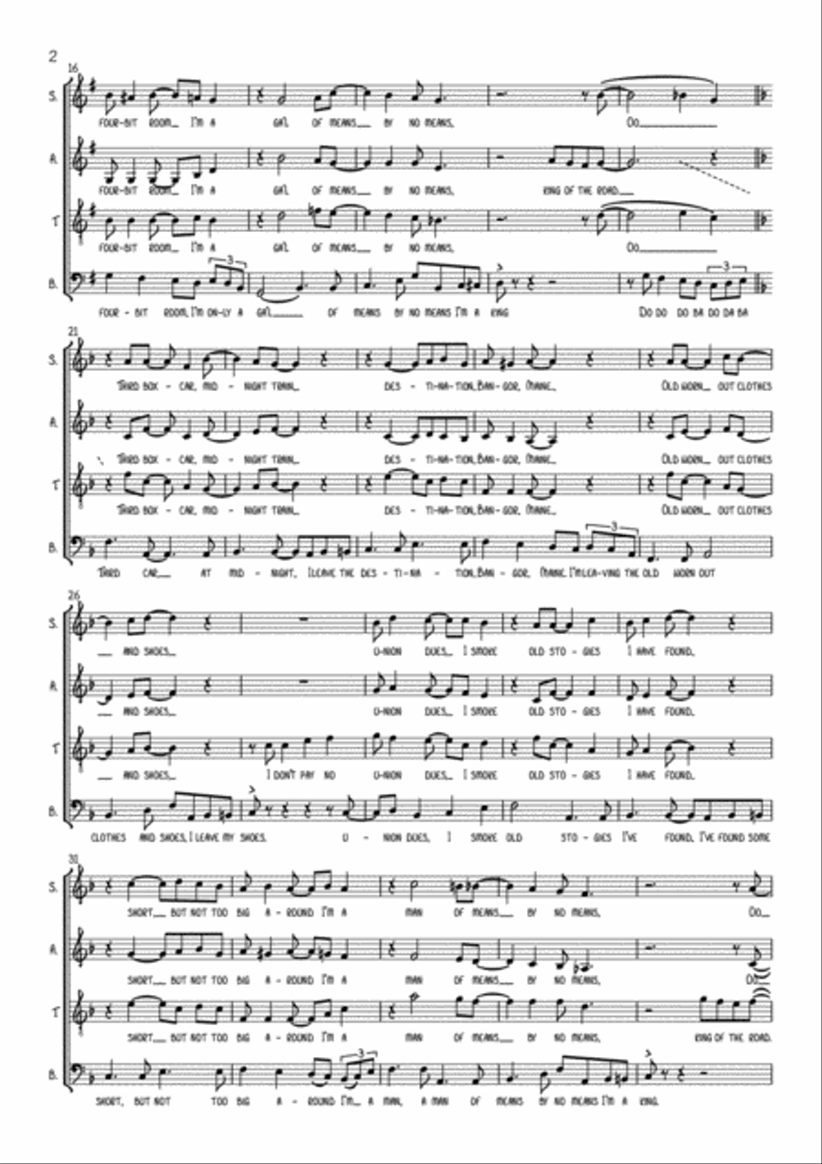 King Of The Road 4-Part scores gallery preview page 2