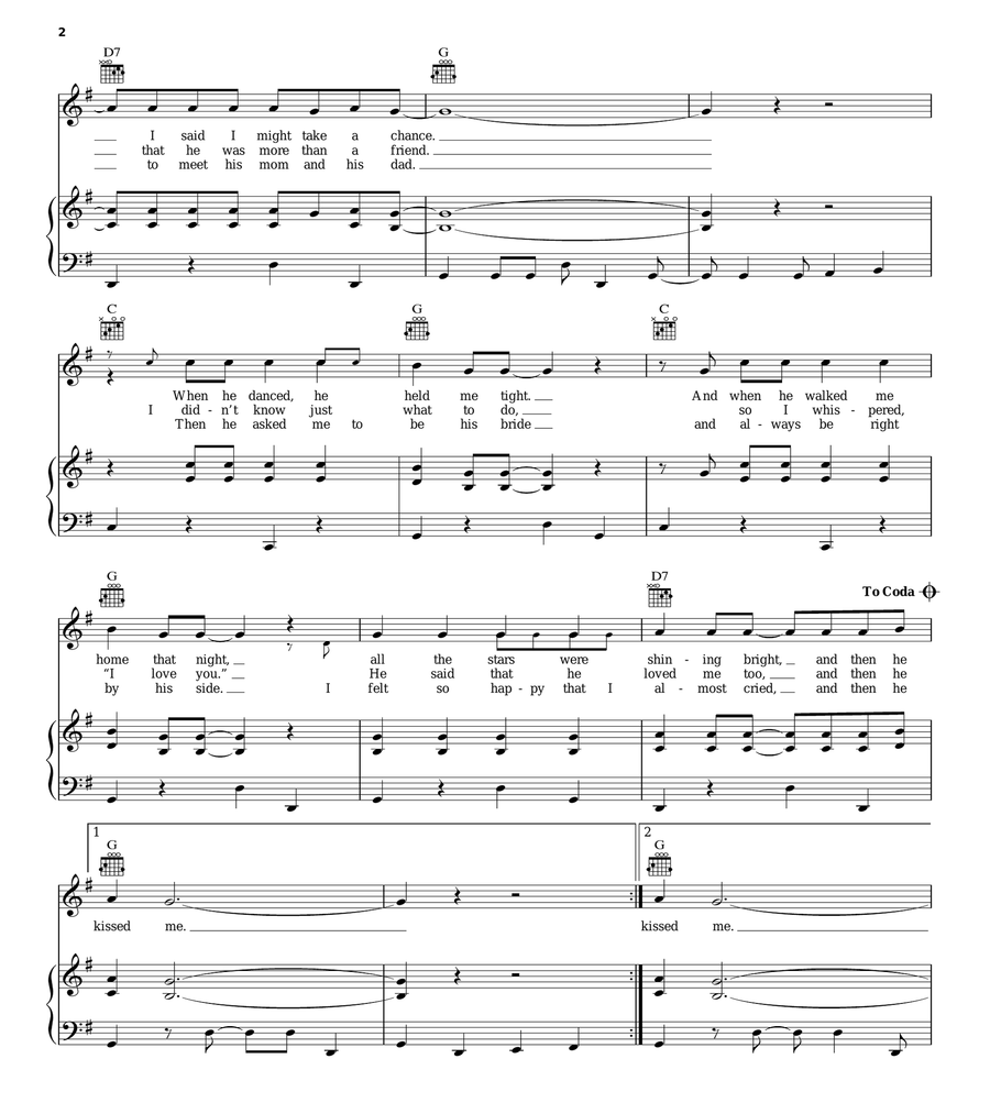 (And) Then He Kissed Me Acoustic Guitar scores gallery preview page 2