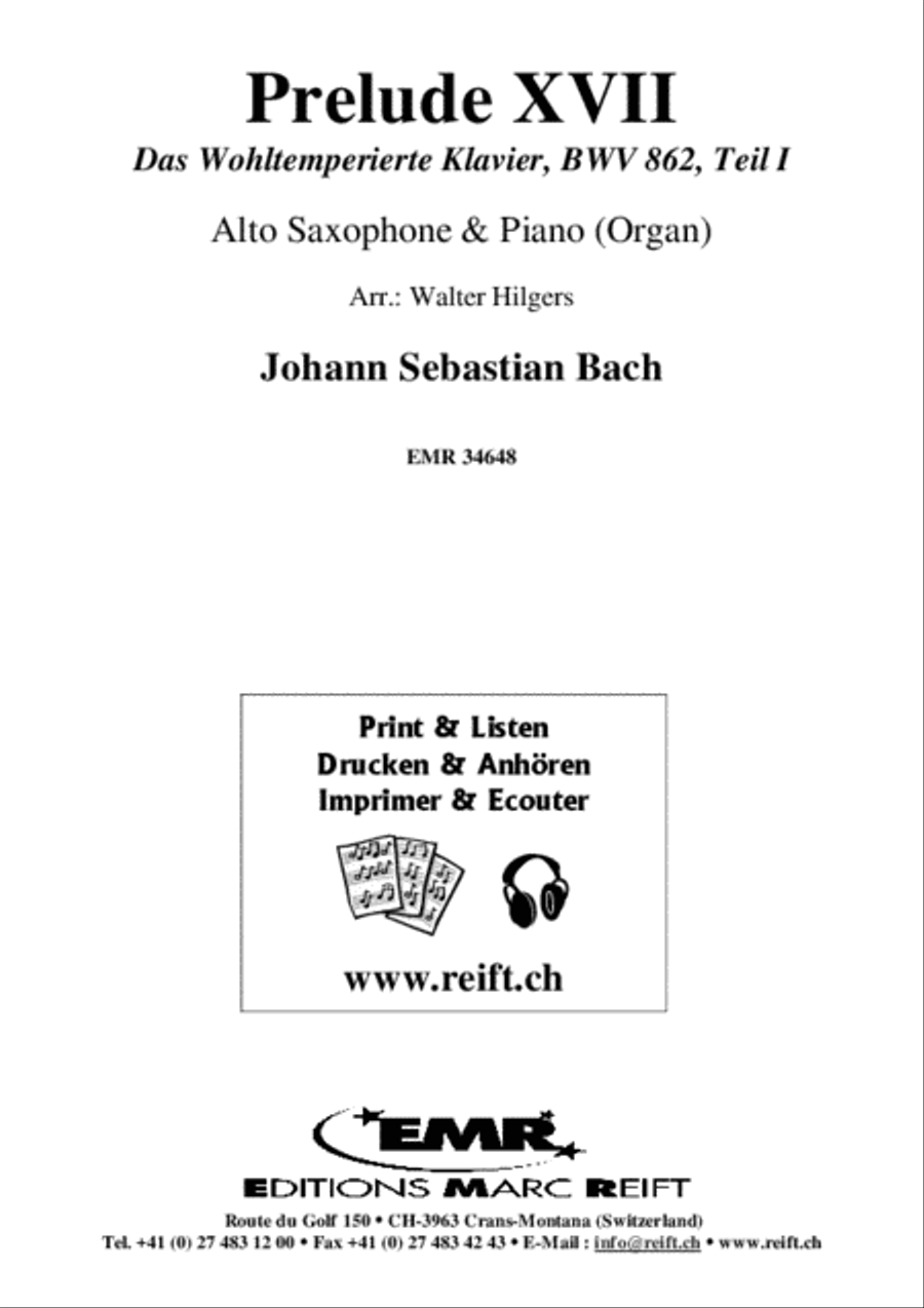 Prelude XVII Alto Saxophone scores gallery preview page 2