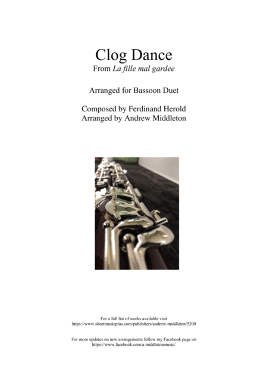 Clog Dance arranged for Bassoon Duet Woodwind Duet scores gallery preview page 1