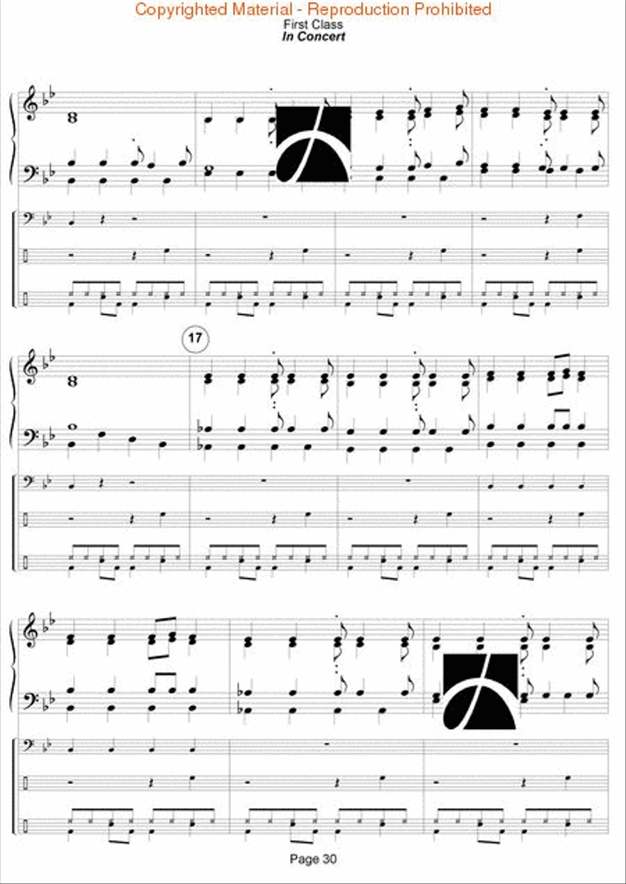 First Class - In Concert Concert Band scores gallery preview page 31