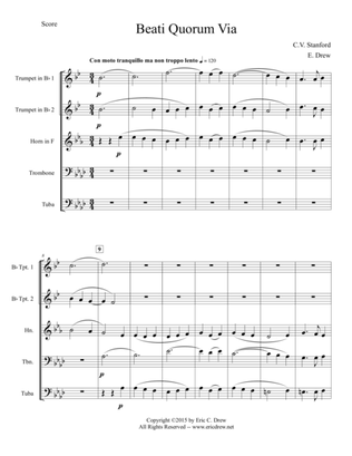 Beati Quorum Via (for Brass Quintet)