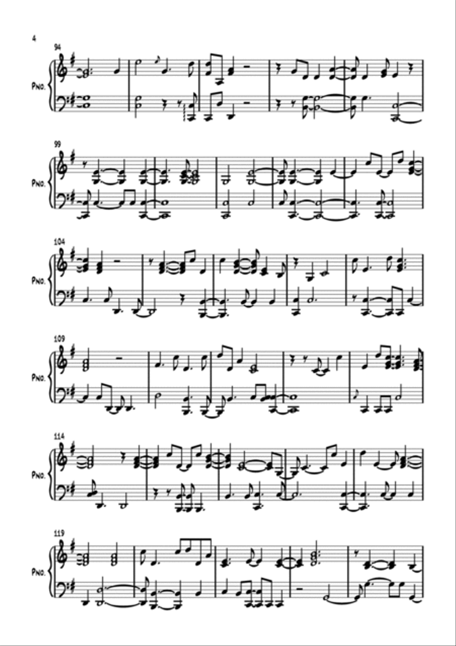 Losing My Religion Losing My Religion Piano Solo scores gallery preview page 4