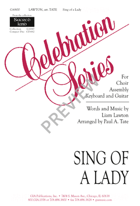 Book cover for Sing of a Lady