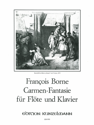 Book cover for Fantaisie brillante sur des airs de 'Carmen' for flute and piano