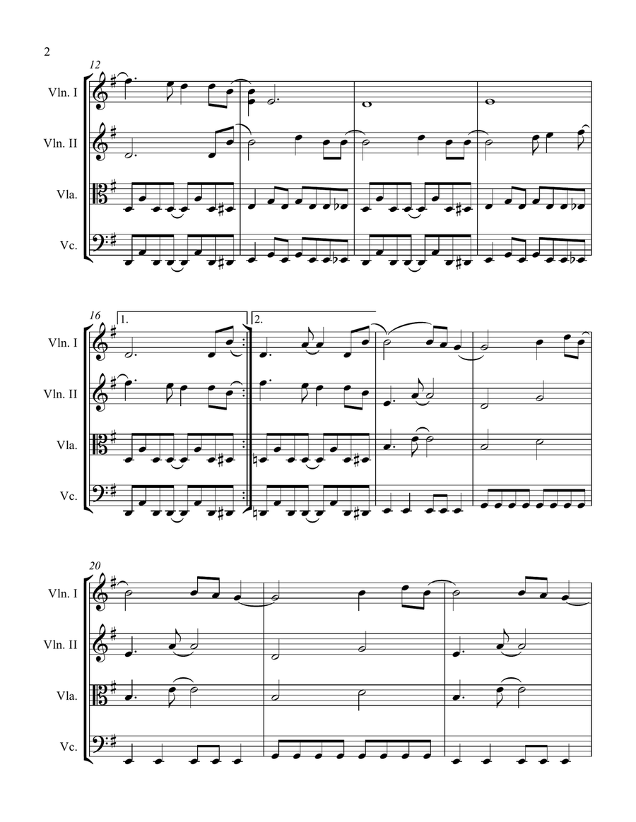 Come As You Are String Quartet scores gallery preview page 2