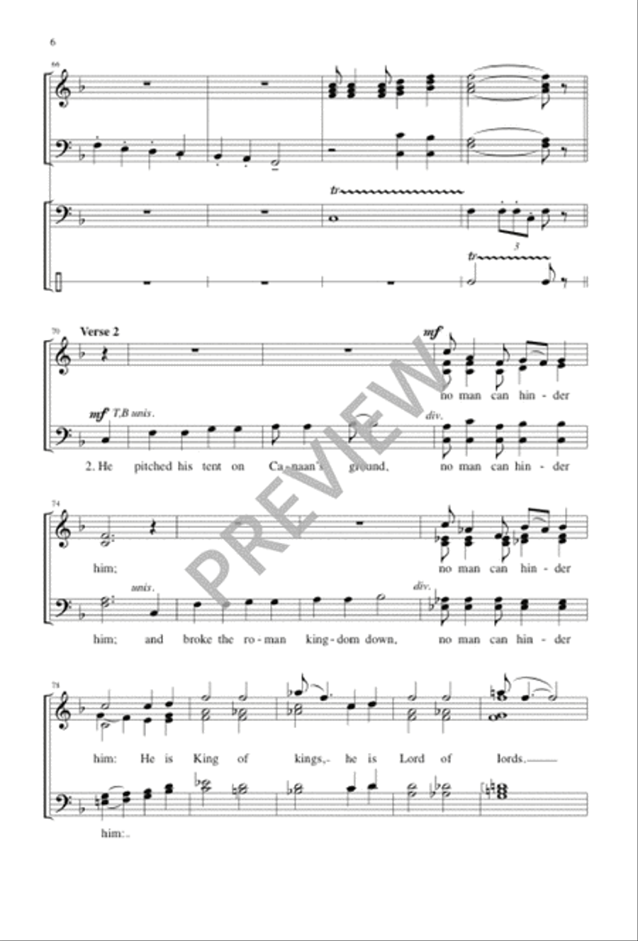 Fanfare and Processional 4-Part scores gallery preview page 5