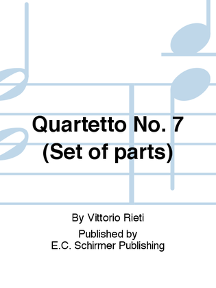 Quartetto No. 7 (Set of Parts)