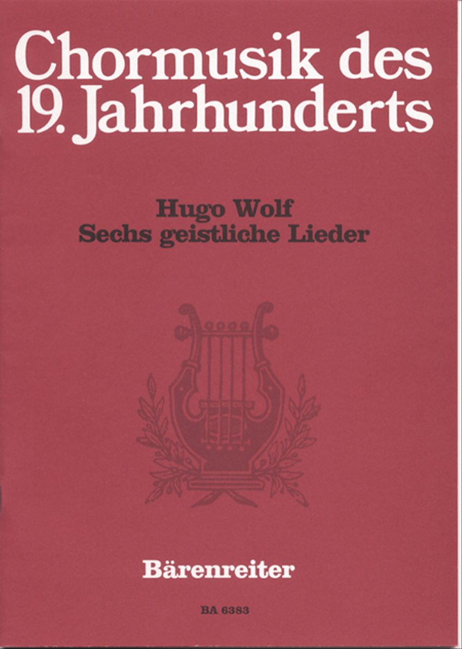 Sechs geistliche Lieder nach Gedichten von Joseph von Eichendorff 4-Part scores gallery preview page 1