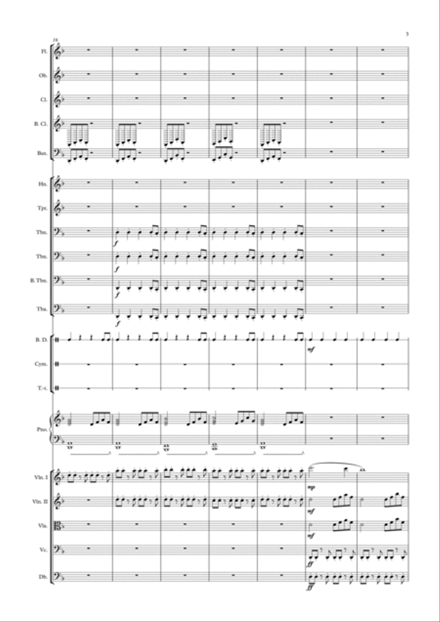 Eerie Castle Eerie Castle Full Orchestra scores gallery preview page 3