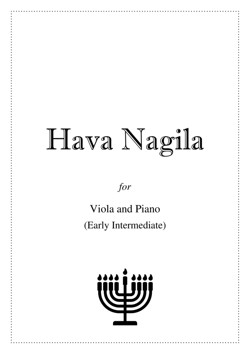 Hava Nagila - Viola and Piano image number null