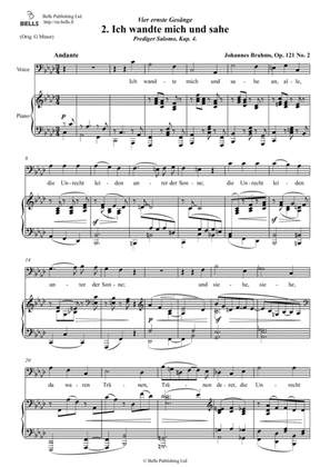 Ich wandte mich, Op. 121 No. 2 (F minor)