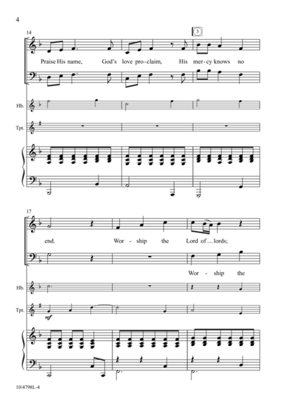 Worship the King of Kings 2-Part scores gallery preview page 4