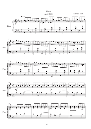 Libera, Romantic piano piece, intermediate level