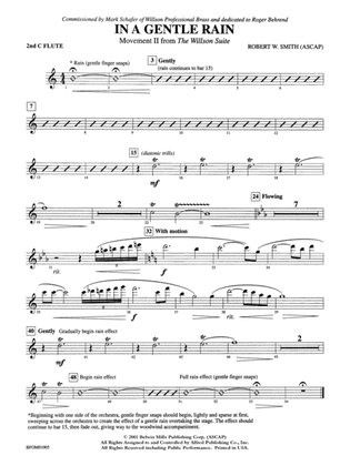 In a Gentle Rain (Movement II from the Willson Suite): 2nd Flute