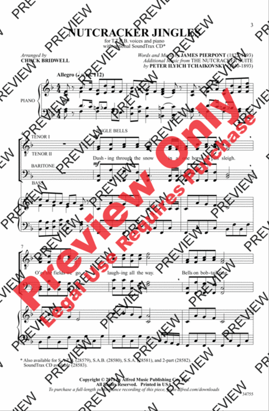 Nutcracker Jingles Nutcracker Jingles Men's Choir scores gallery preview page 15