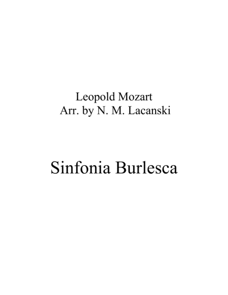 Sinfonia Burlesca Movement I image number null