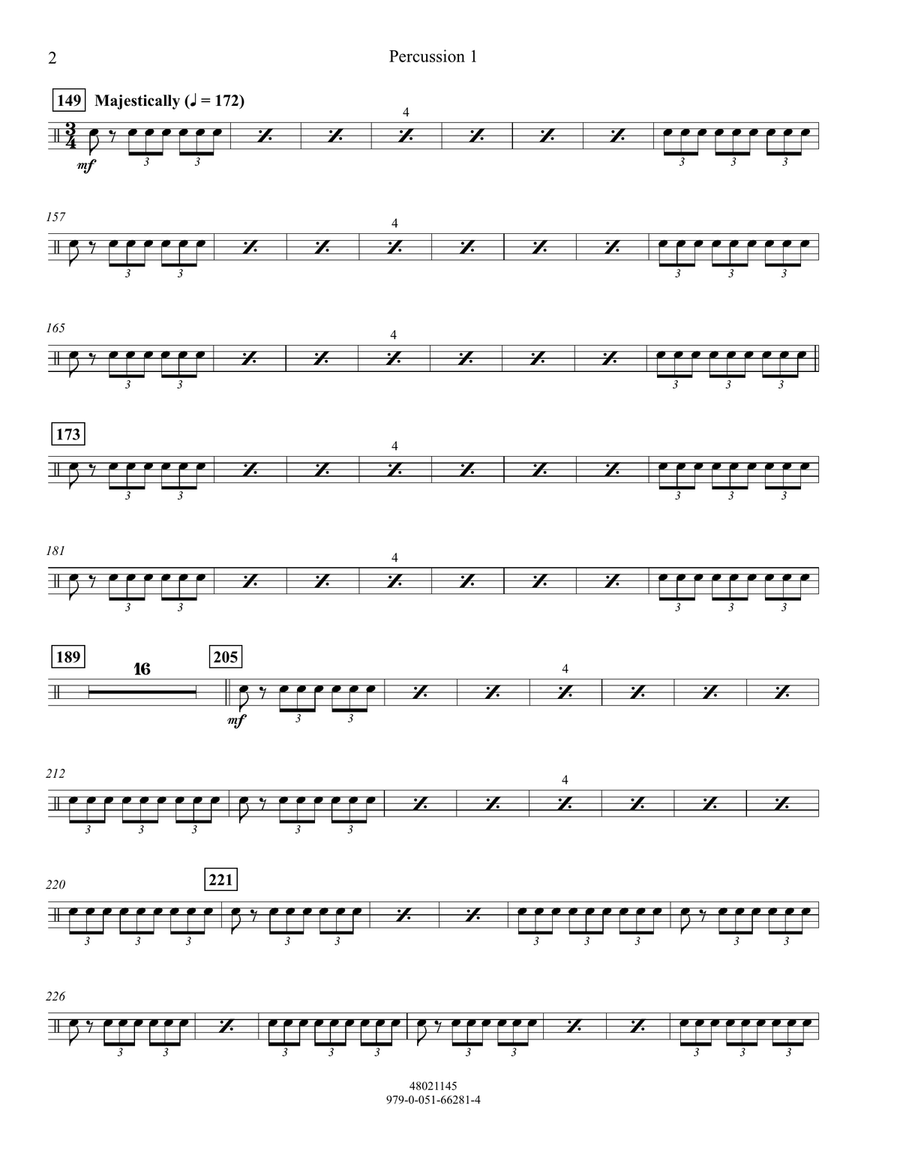Meridian - Percussion 1 Meridian - Percussion 1 Concert Band scores gallery preview page 2