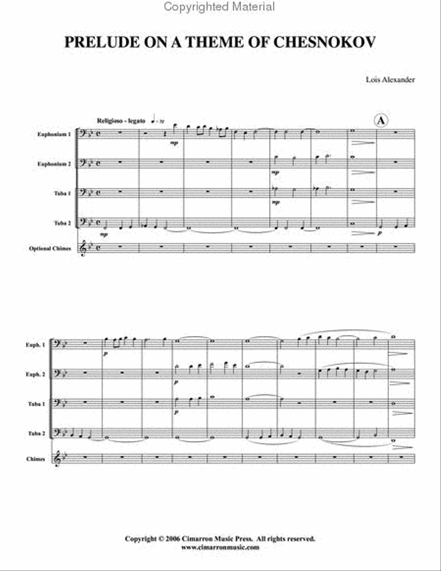 Prelude on theme of Chesnokov EETT scores gallery preview page 2
