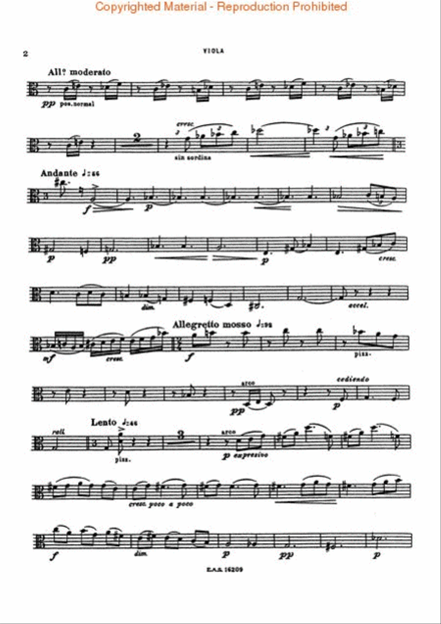La Oracion del Torero String Quartet scores gallery preview page 4