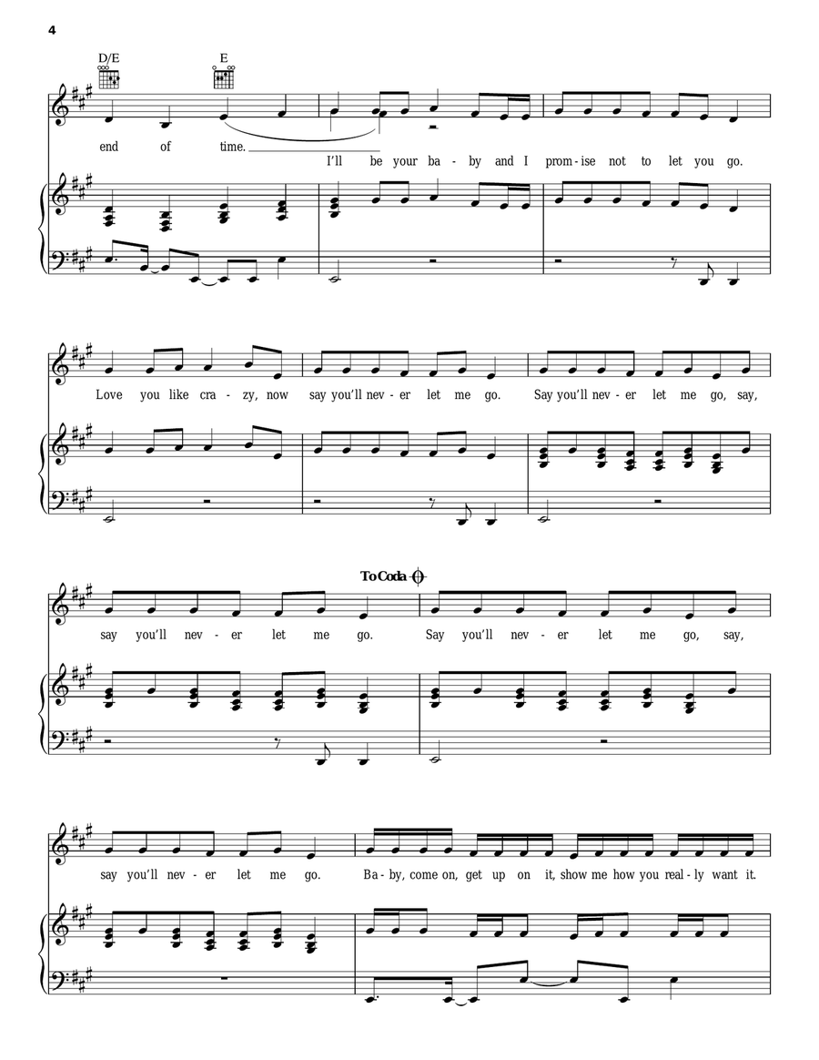 End Of Time Piano, Vocal, Guitar scores gallery preview page 4