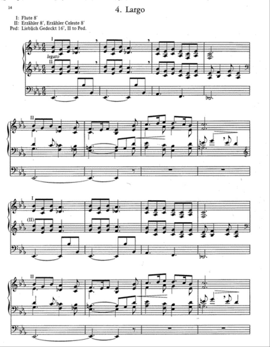 Partita on Awake, My Heart, With Gladness Organ scores gallery preview page 4